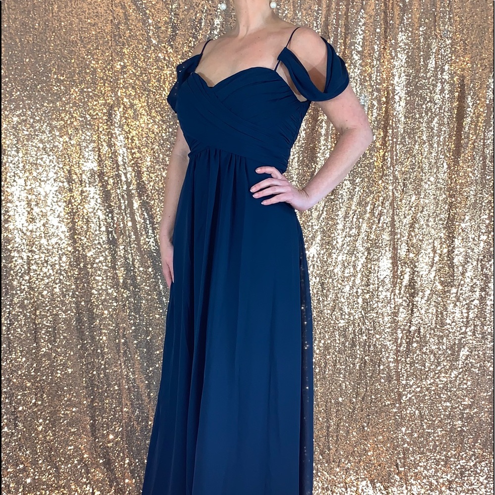 New, Christina Wu #22739 navy size 12